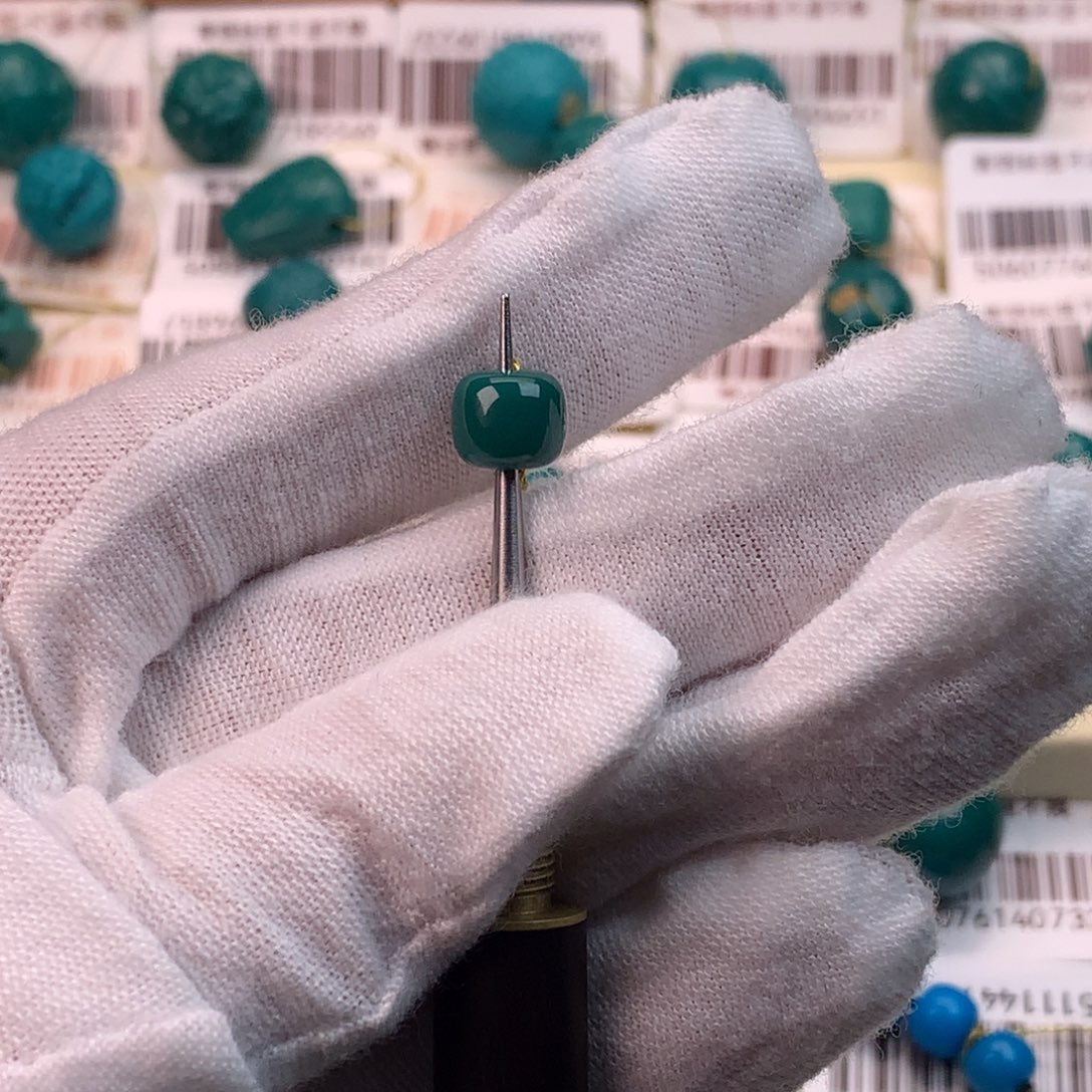 绿松石未镶嵌配饰蕊7.4*6.4