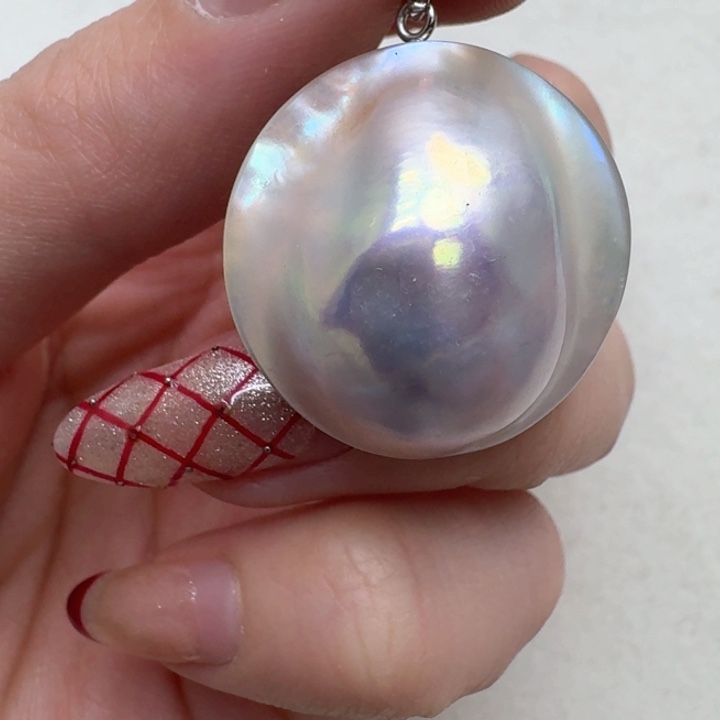 拼合珍珠（马贝珠）颈饰未镶嵌