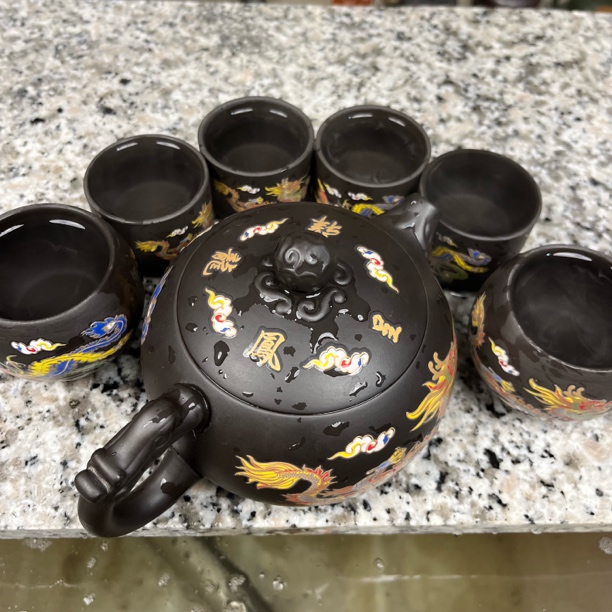 大容量500毫升一壶六杯变色凤鸣套装