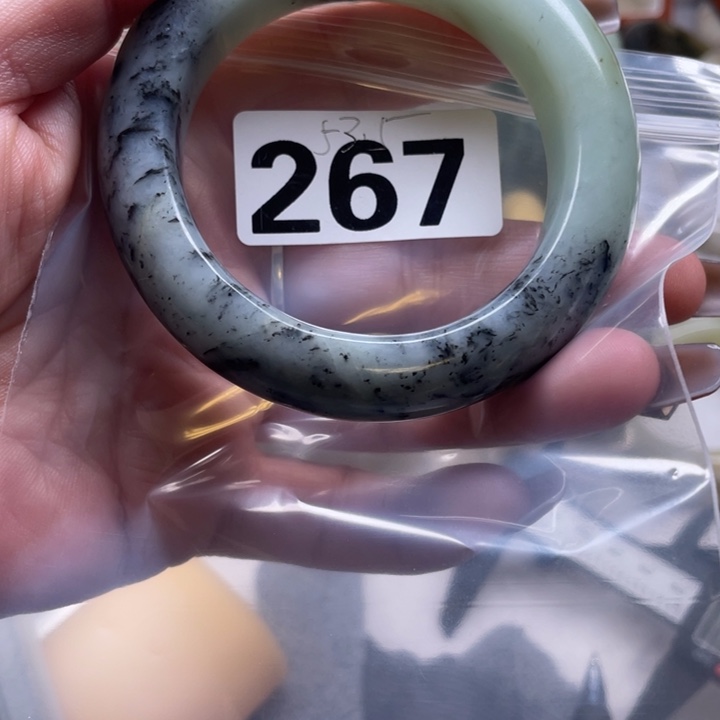 往***3蛇纹石玉合金手镯