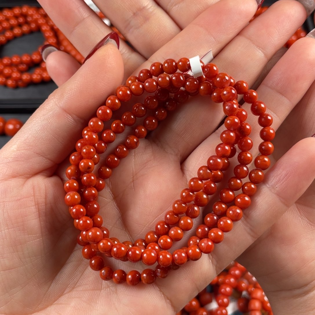 南红玛瑙手链未镶嵌紫*莉妞5