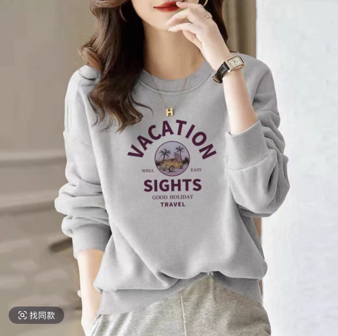 新-秋冬2025新款大码宽松休闲百搭加绒加厚卫衣爆款正品～字母汽车