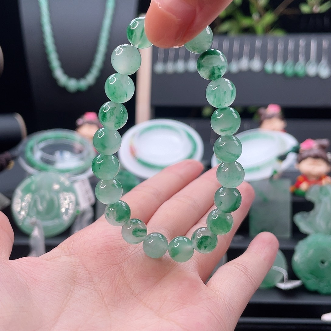 石英质玉手链未镶嵌缘****涛
