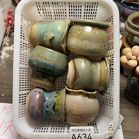 紫砂花盆634微瑕品口径5到6左右