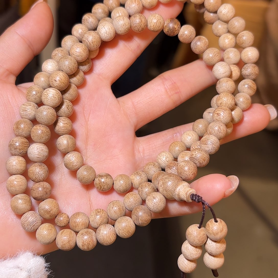 沉香手串国香08多圈黄油格