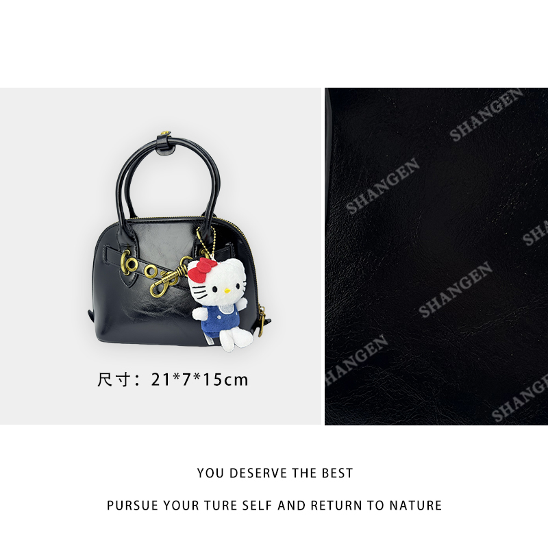 【尚恩CC】SD-5292-1-黑色-轻奢时尚女士新款手提斜挎包