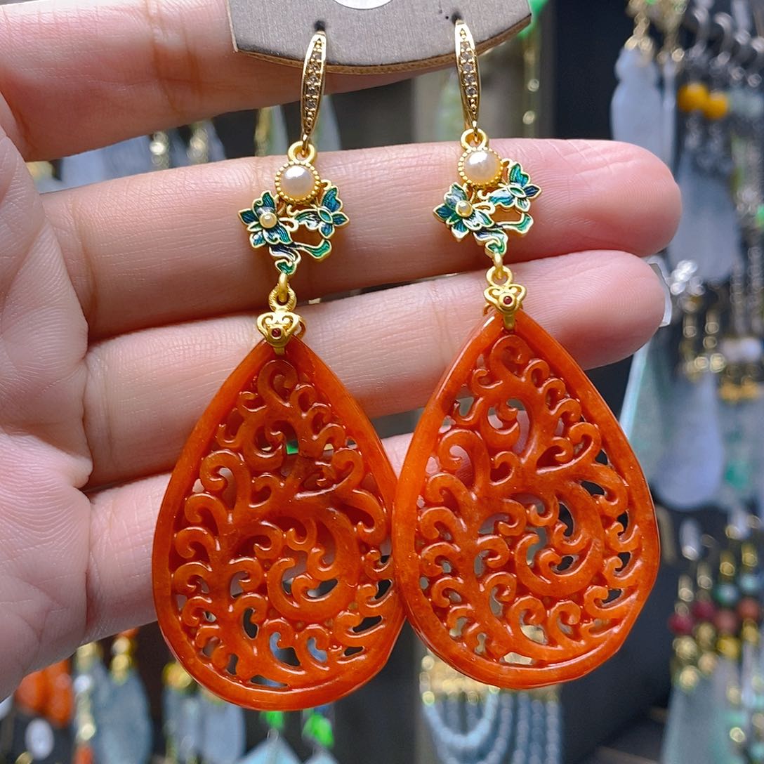 未镶嵌翡翠耳饰翡翠