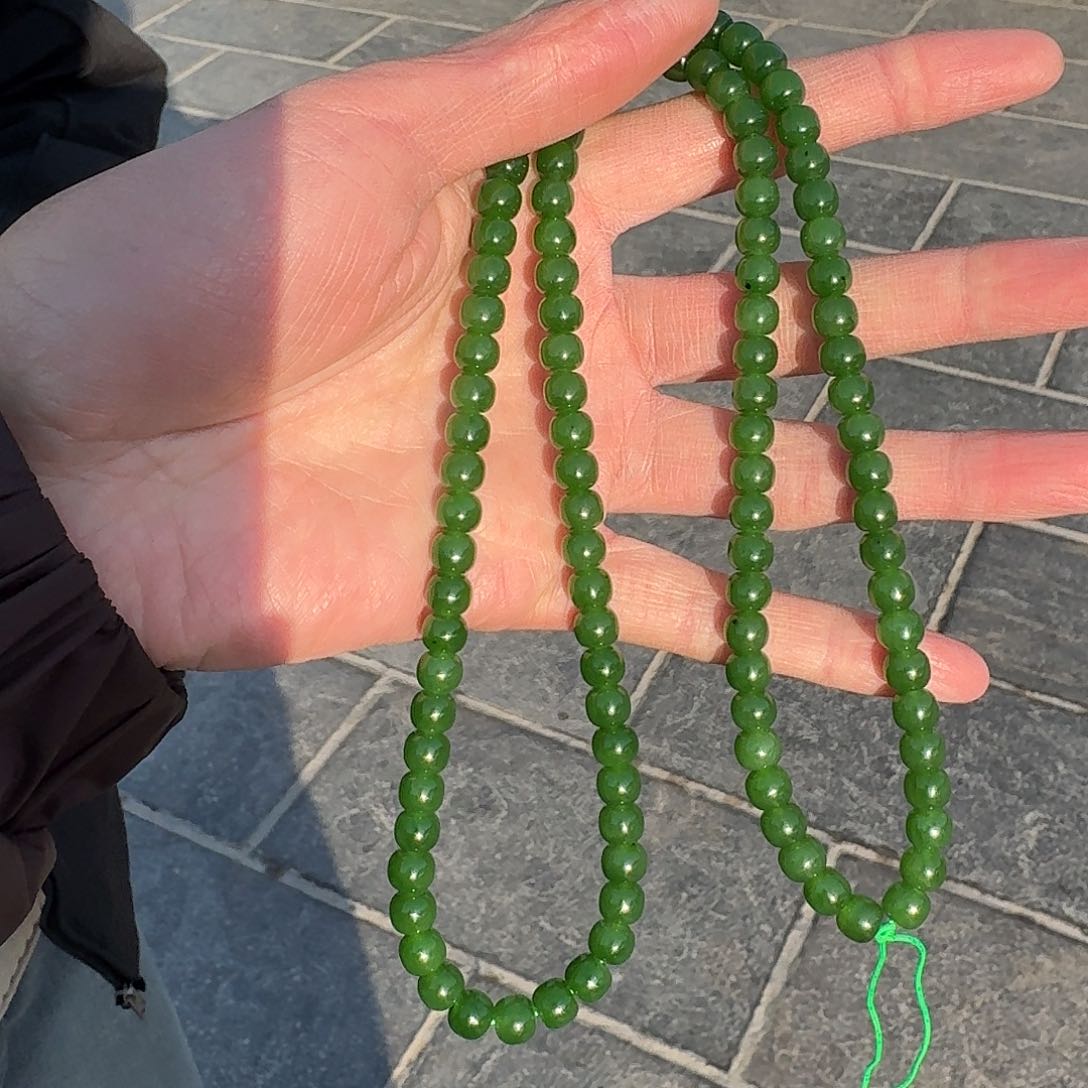 和田玉项链未镶嵌29门总卡7左右微矿点