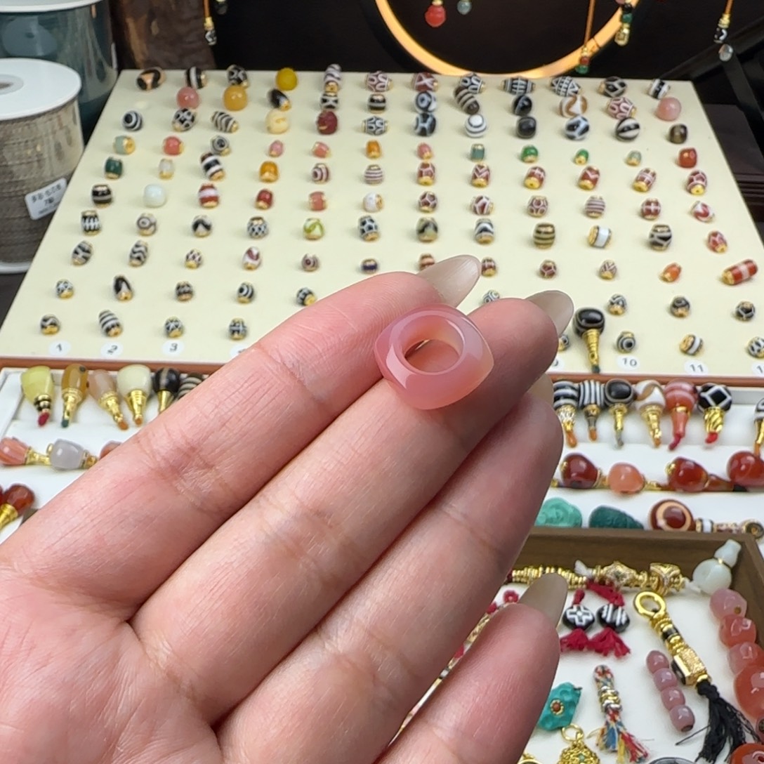 泡***沫玛瑙/玉髓未镶嵌单珠顶珠配珠搭配
