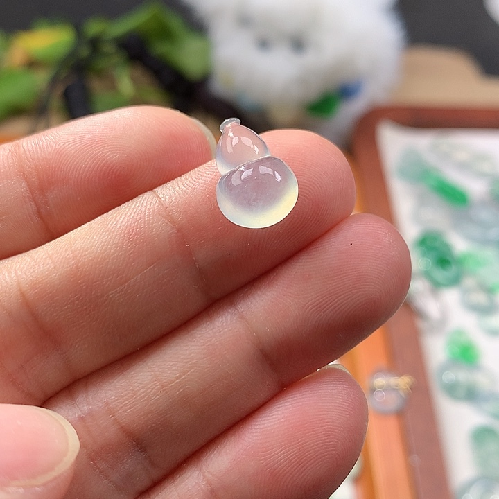 裸石翡翠缅甸a货翡翠冰种葫芦