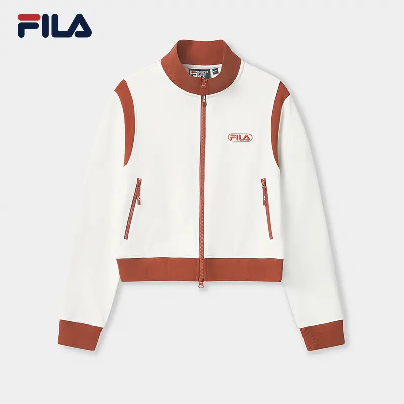 Fila斐乐女装秋冬新款女户外经典运动针织外套上衣F11W549502F
