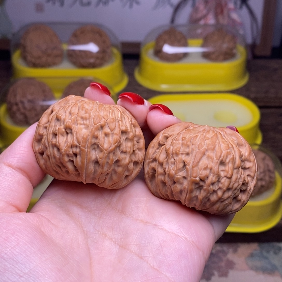 文玩核桃把件?****全品43+矮桩正磨