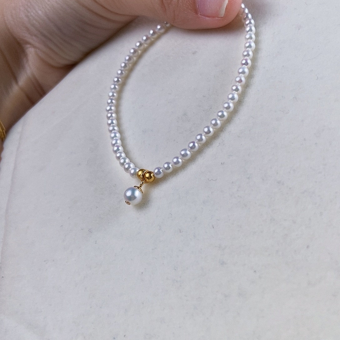 淡水珍珠手绳银S925镶嵌