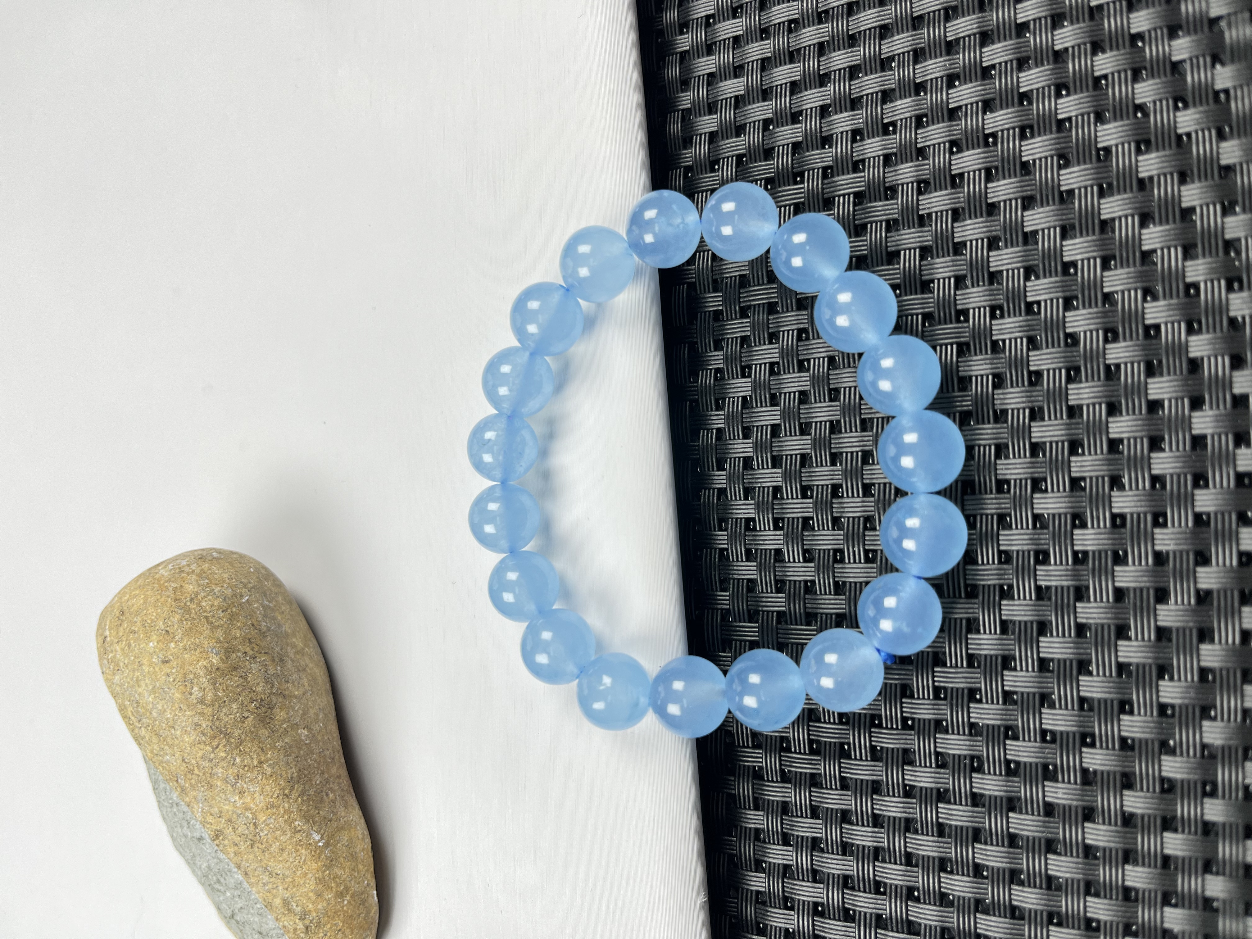 (老郑珠宝)W65深蓝冰手串12m时尚精美百搭