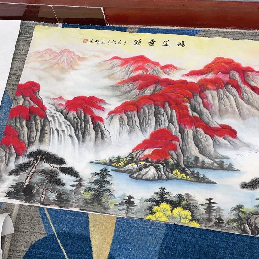国画梁*书画作品多次菅兰鹏画心