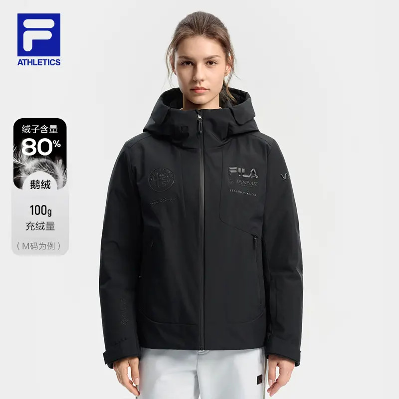 【五方联名】FILA斐乐正品女极寒款五方联名鹅绒滑雪服加厚防风防水