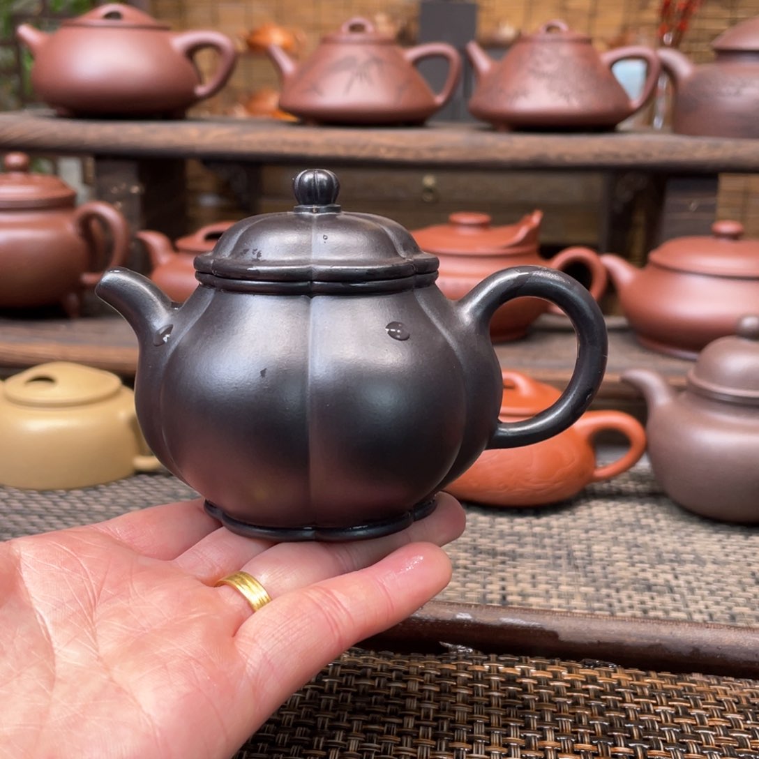 紫砂茶壶宜兴原矿紫砂手工制155