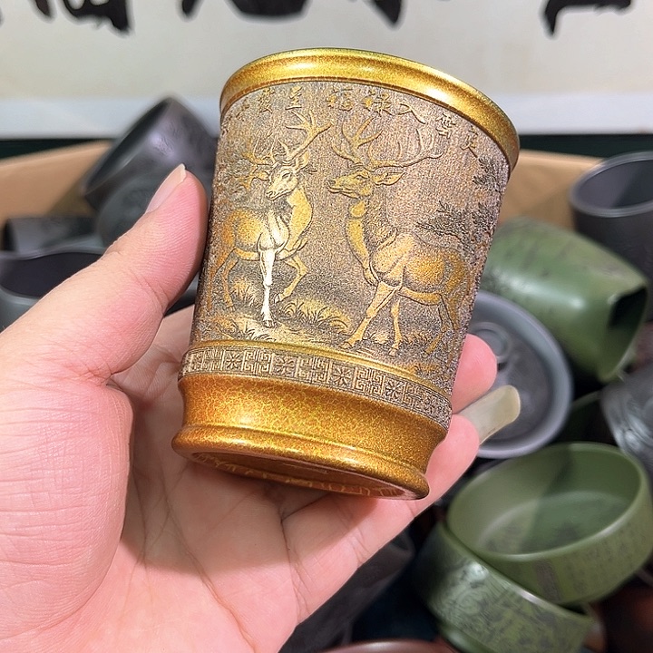 茶杯紫砂全手工紫砂主人杯