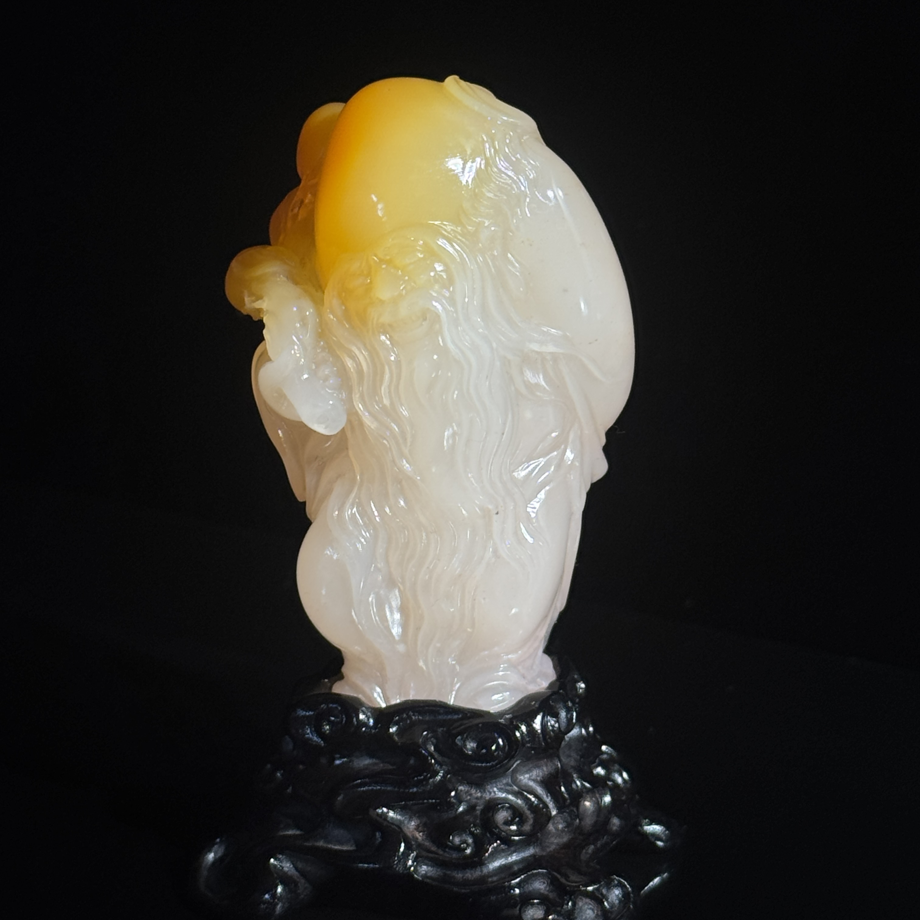 寿山荔枝石寿星翁摆件