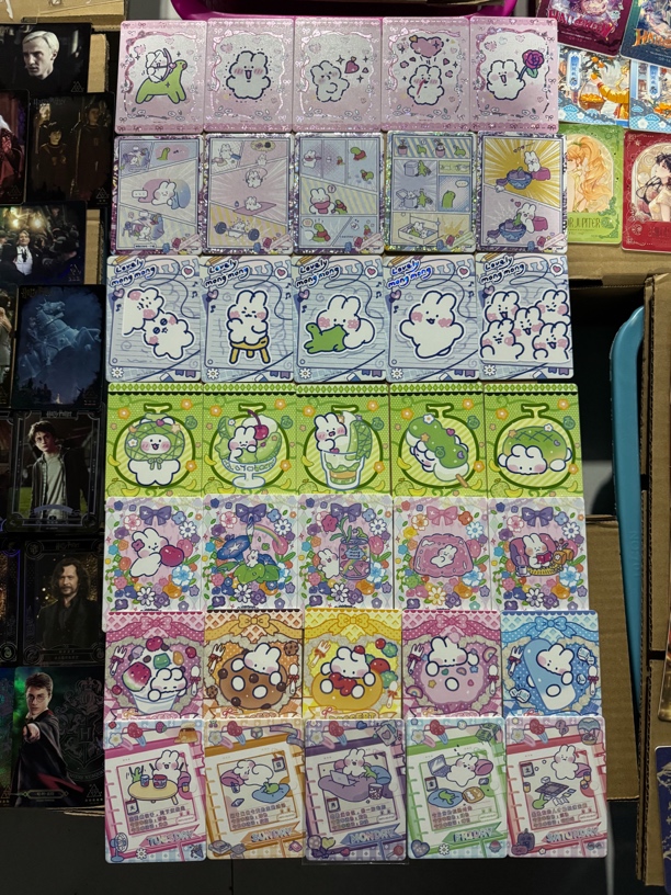 卡仕界《软萌兔第二弹》典藏卡牌 一单40张（能挑两单）！