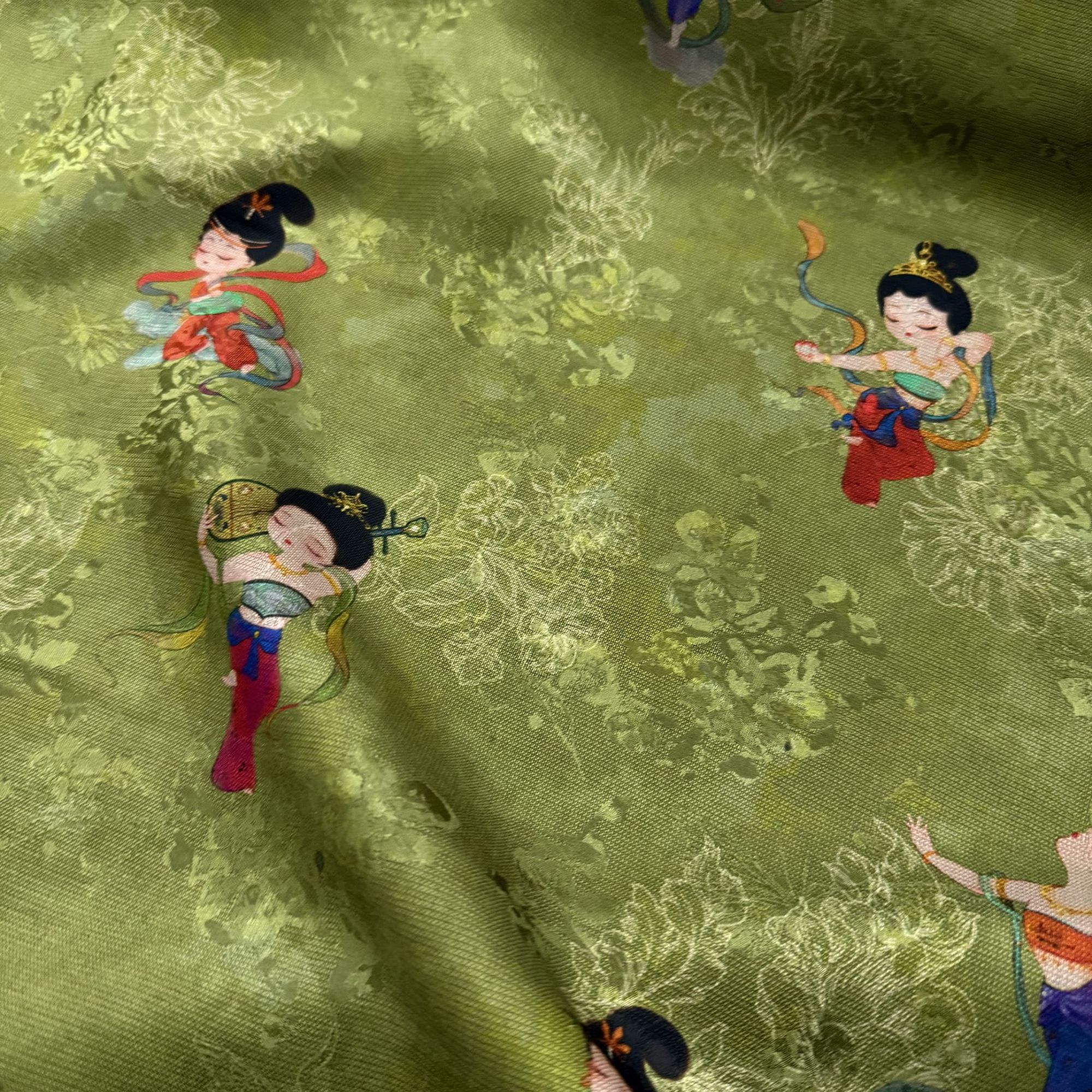 【小仙女】人丝红云纱香云纱新中式时尚国风服装面料