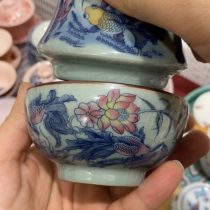 摆件陶景德镇陶瓷主人杯2344