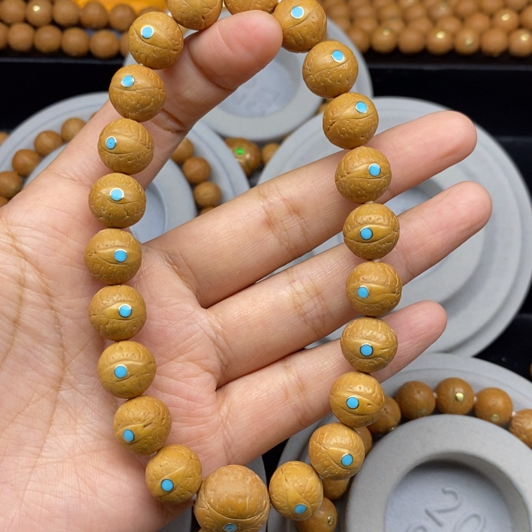 大***2手串凤眼菩提12.5+新籽松