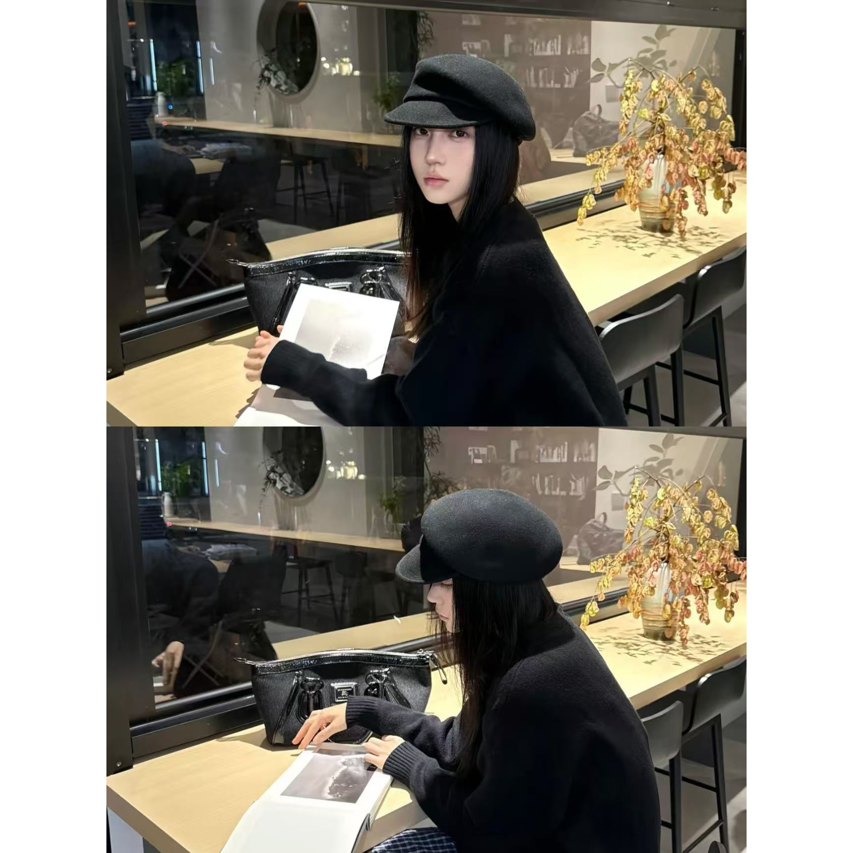 【富家千金】fever同款秋冬必入羊毛八角帽（YWMZ0015#）爱唯依