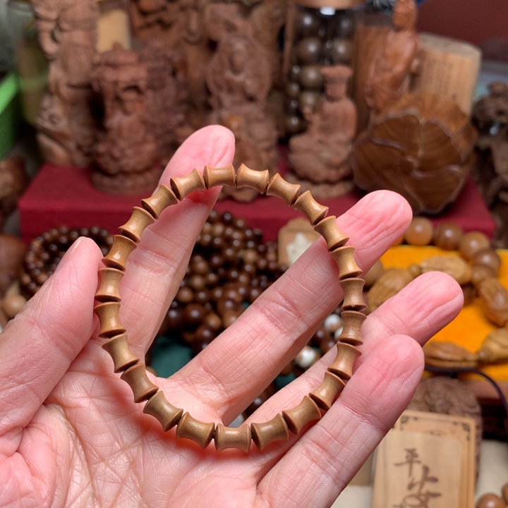 檀香木手串/手链老山檀竹节珠