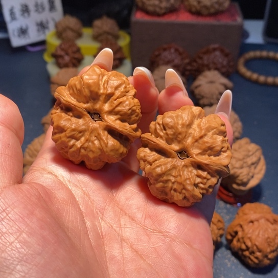 把件文玩核桃文玩蛤蟆头边38肚41