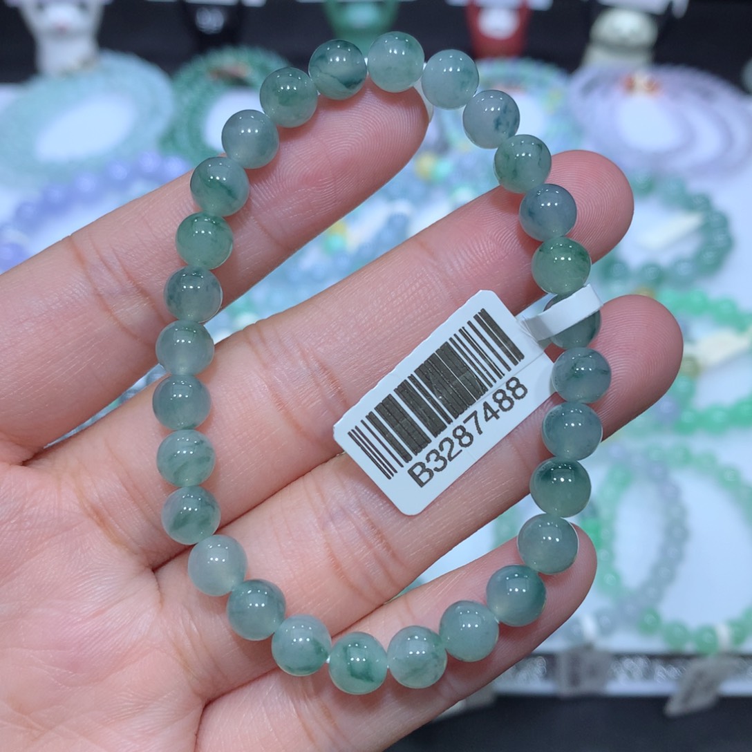 翡翠未镶嵌手串天然