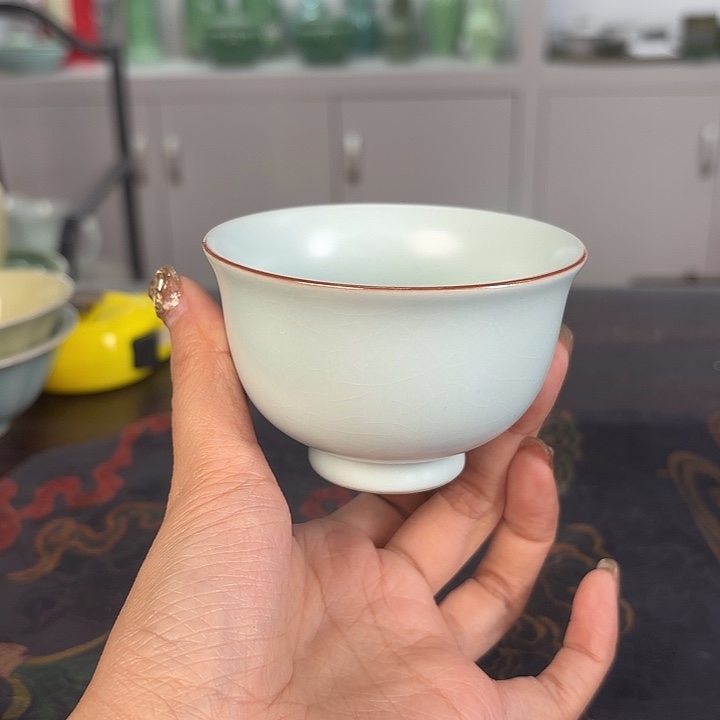 龙泉云间青瓷小米茶器