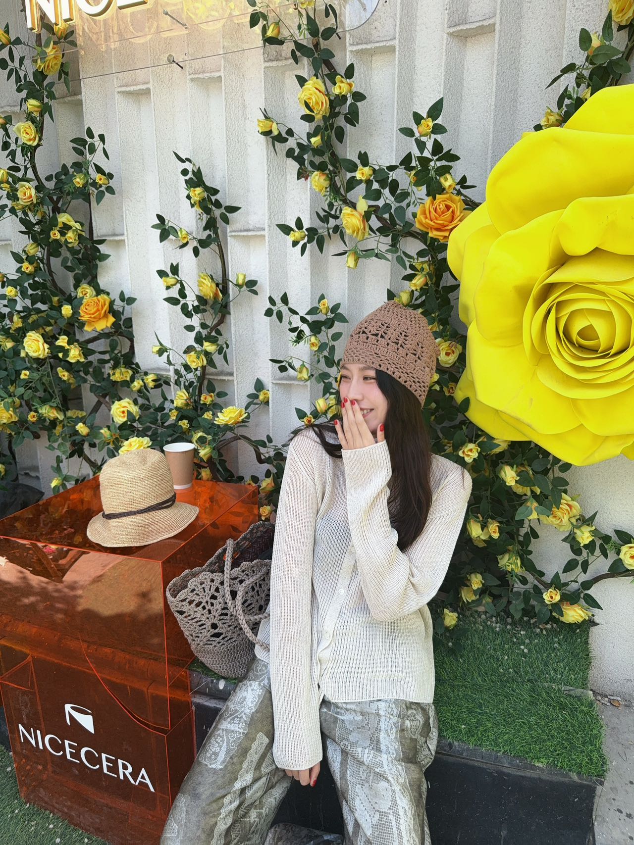 新款麻料针织开衫