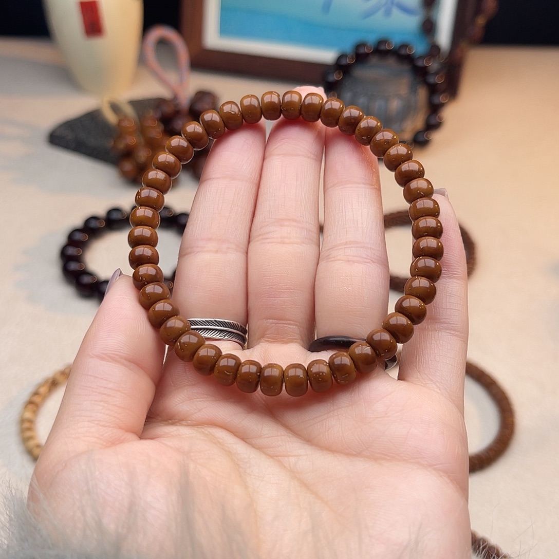 紫金鼠手串7鼠尖纯肉鼓珠