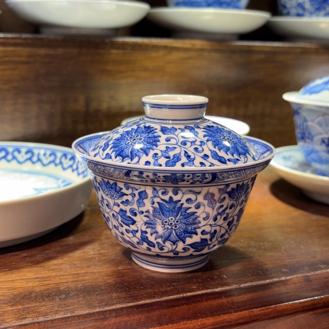 瓷片手工手绘陶瓷茶具