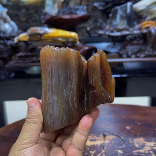 硅化玉手把未镶嵌