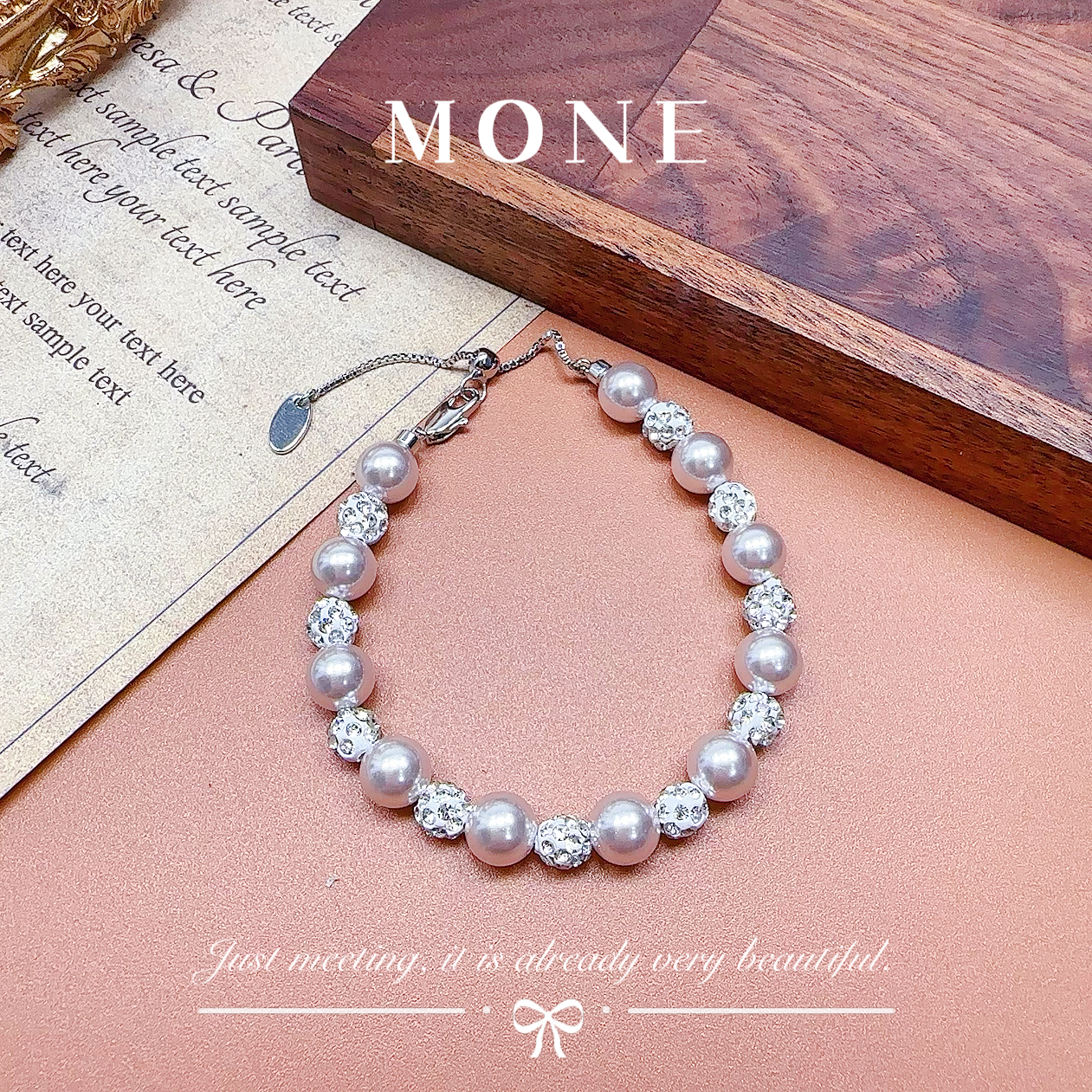 铜合金仿珍珠手链 5199 法★【紫珠星辰】ALIX 爱丽斯 限定 手链