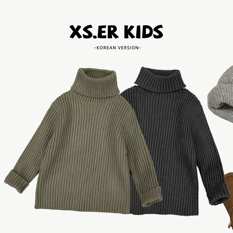 【现货】-男女童休闲韩系针织衫春季百搭宽松毛衣hbb6580