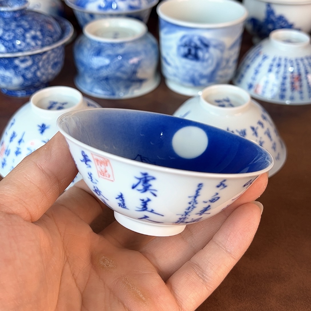 杯景德镇全手工手绘陶瓷