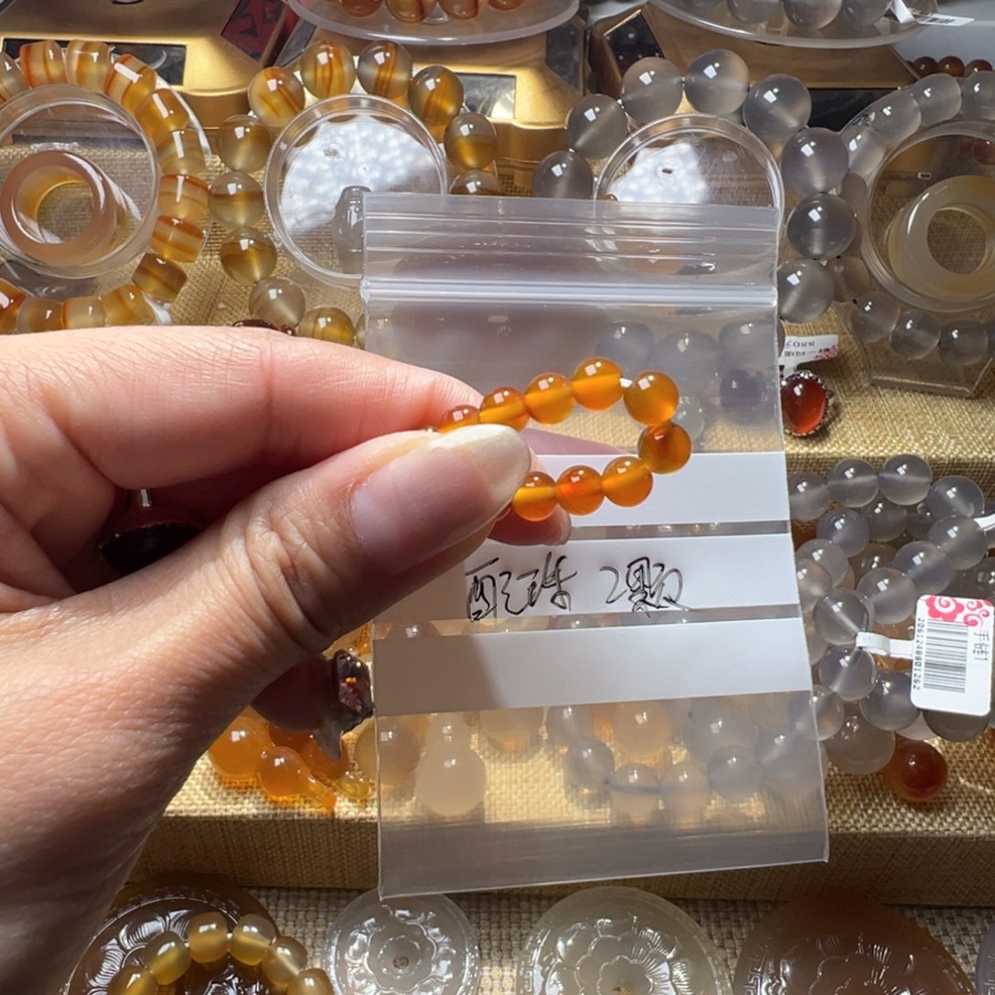 默***默玛瑙/玉髓合金颈饰10