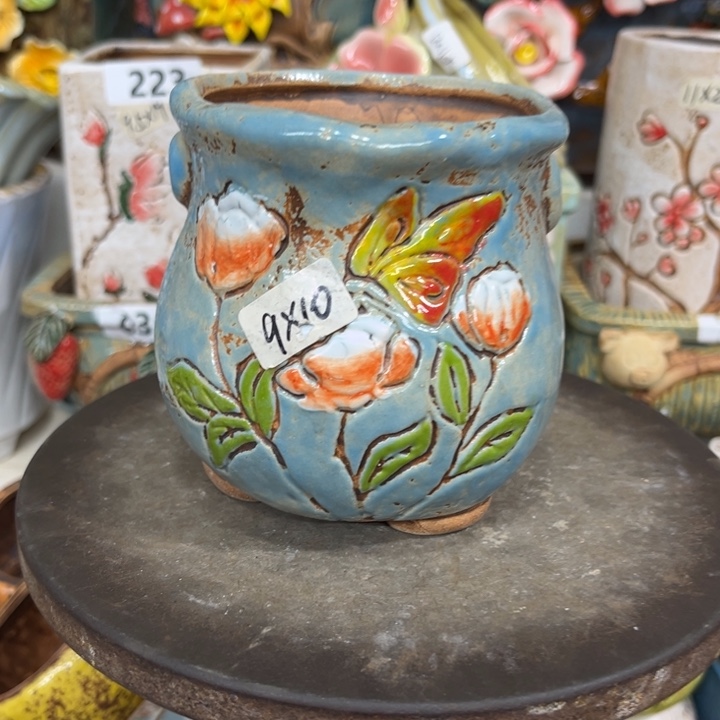 紫砂花盆粗陶材质多肉花盆