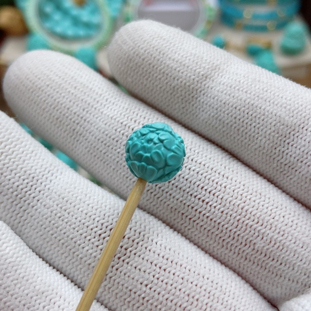 绿松石珠子未镶嵌