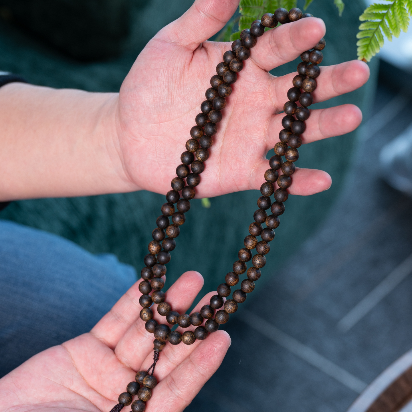 沉香稀缺精品 沉水浮 7mm/108颗25克 满结油99沉 莺歌绿奇楠沉香 