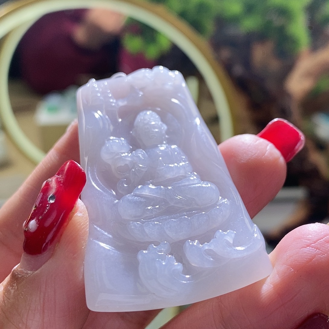 【闪购商品】翡翠颈饰未镶嵌观音