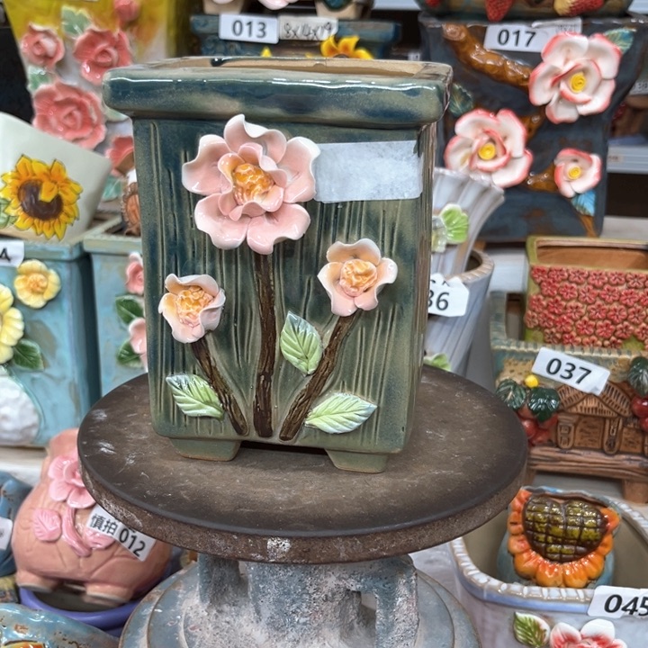 紫砂花盆粗陶材质多肉花盆