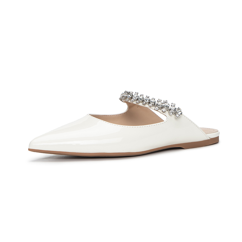 YIYII STUDIO 浅口尖头单鞋女2025夏新款平底时尚百搭玛丽珍女鞋