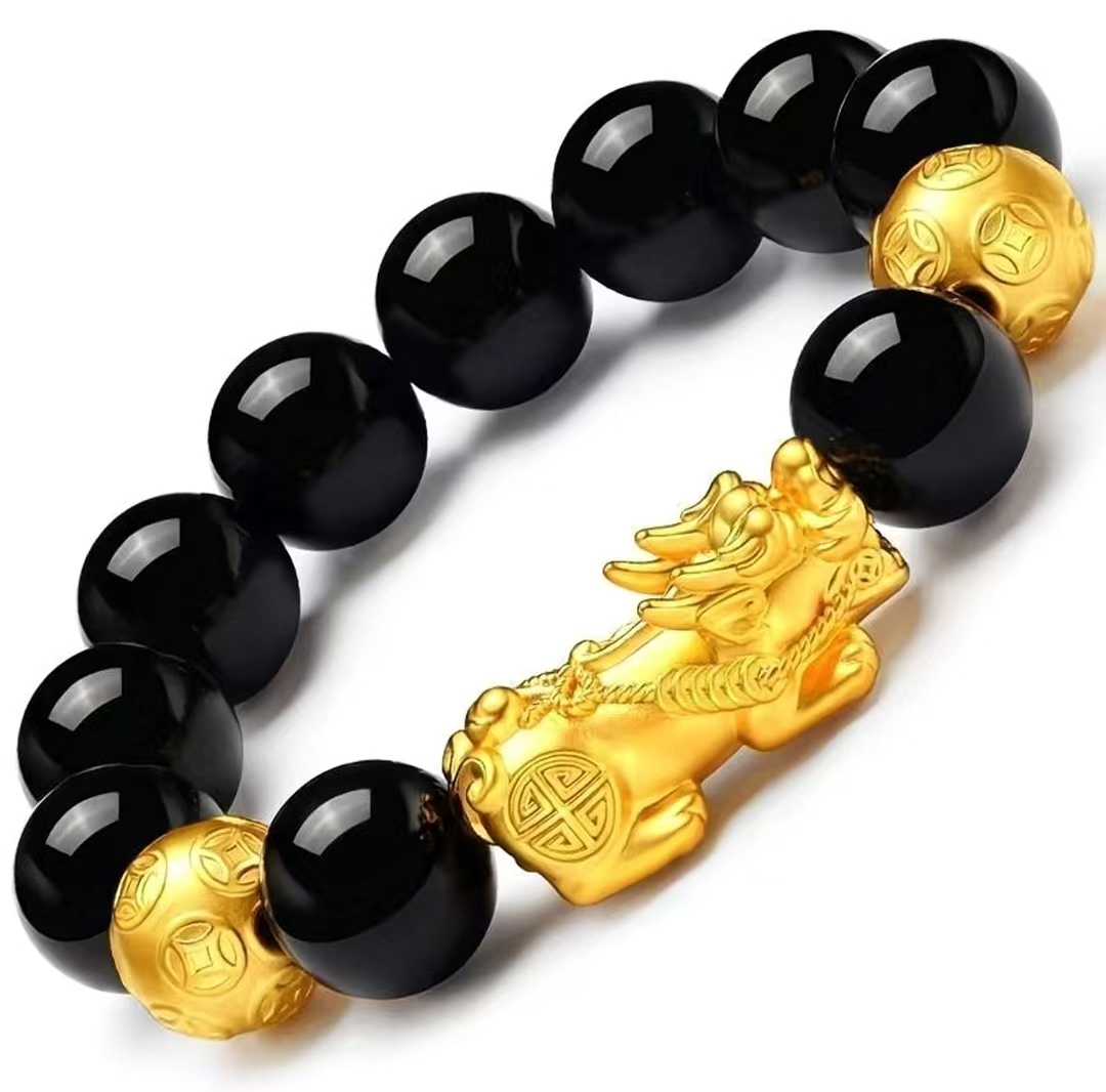 合金手链 合金手链饰品合金手链貔貅金色经典不掉色护阴手饰手串