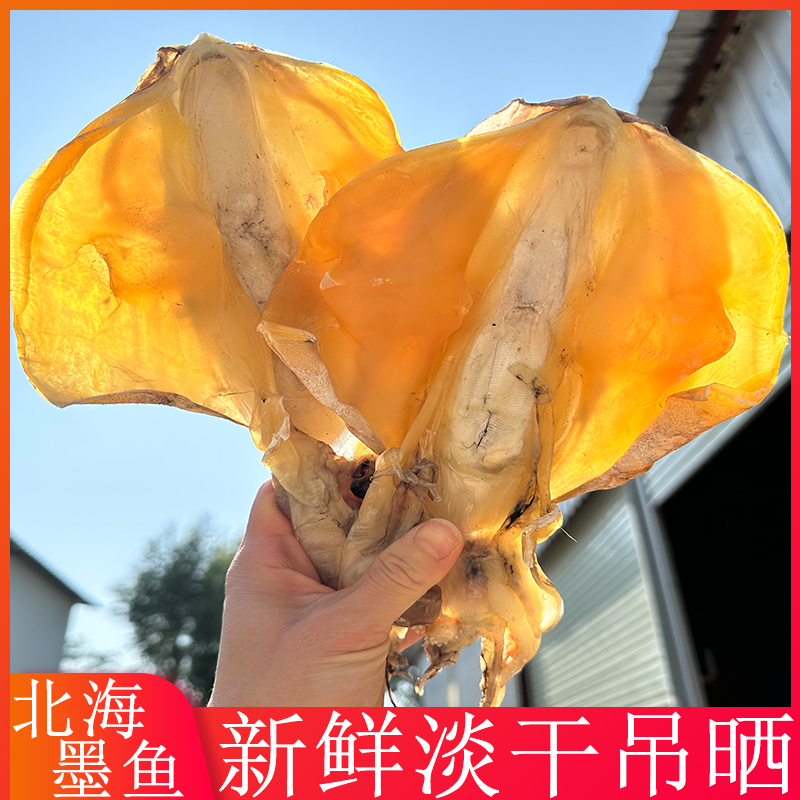 正宗北海新晒墨鱼干淡干淡晒9成干北海特产海鲜干货北海墨鱼干