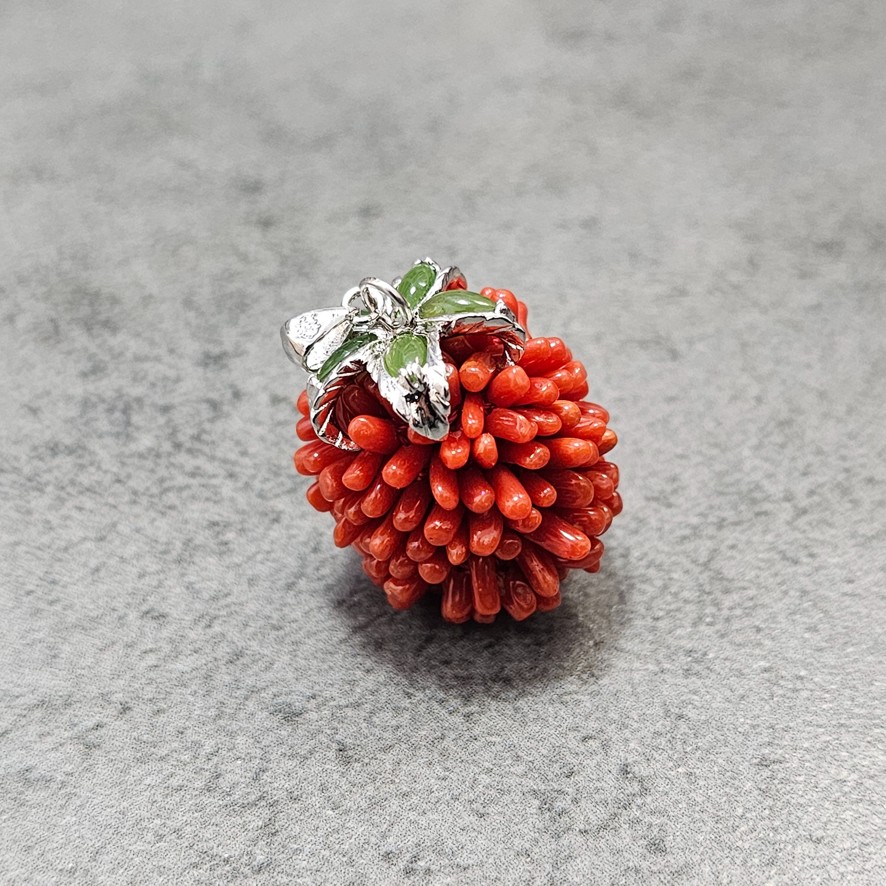 Chii Lih绮丽珊瑚 天然珊瑚 多样性 红珊瑚绣球吊坠/346501