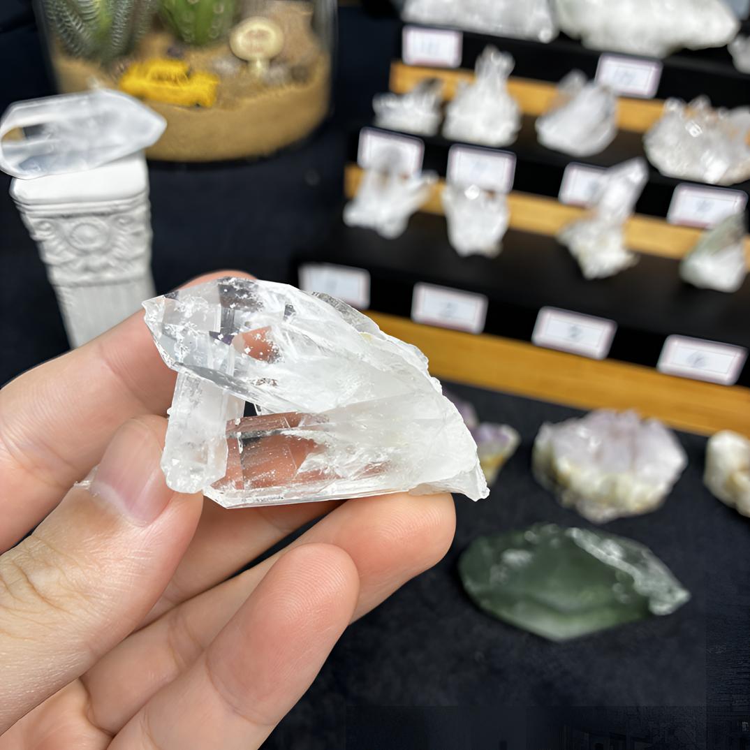 天然原矿白水晶原石消磁家居摆件